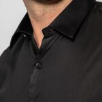 Camisa Social Masculina Acetinada Slim com Elastano – 50700